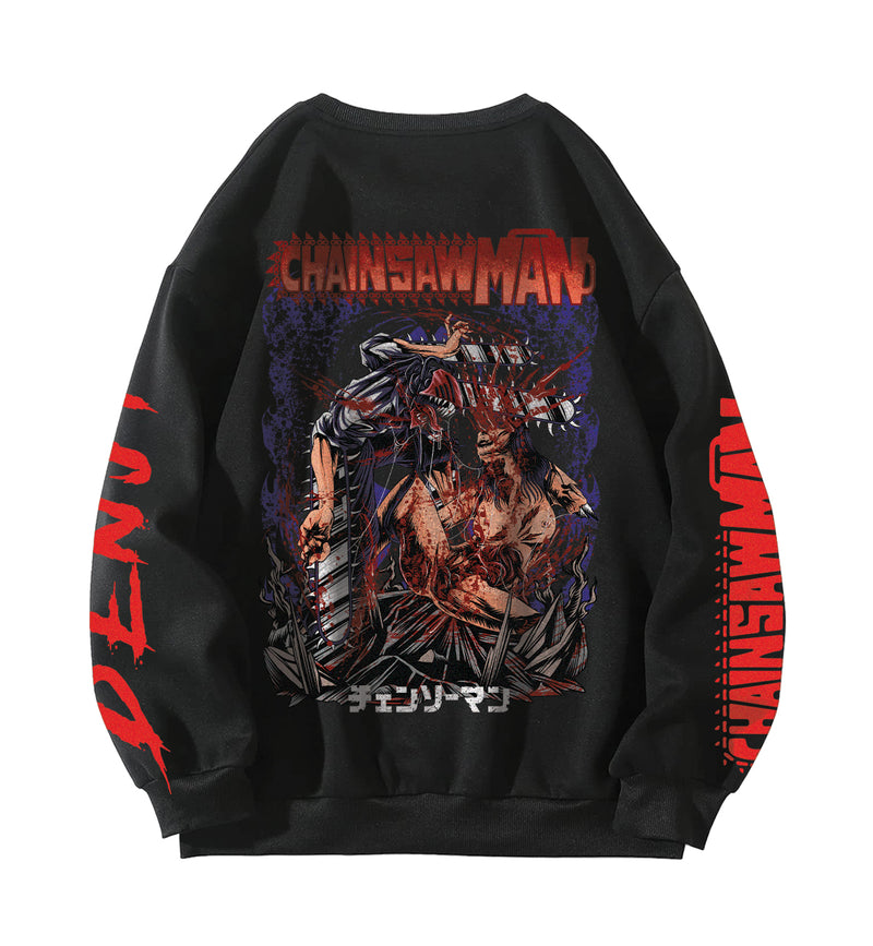 Chainsaw Men Designed Oversized Sweatshirt