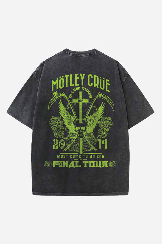 Motley Crue Designed Oversized T-shirt