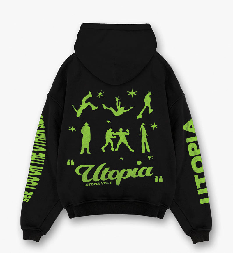 Utopia Designed Oversized Hoodie