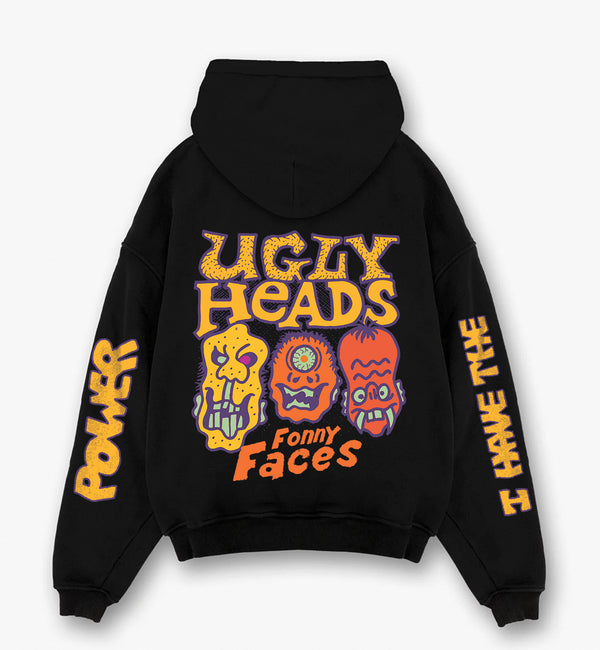 Ugly Heads Designed Oversized Hoodie