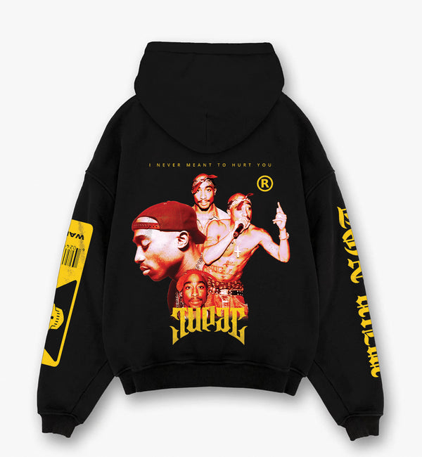 Tupac Designed Oversized Hoodie