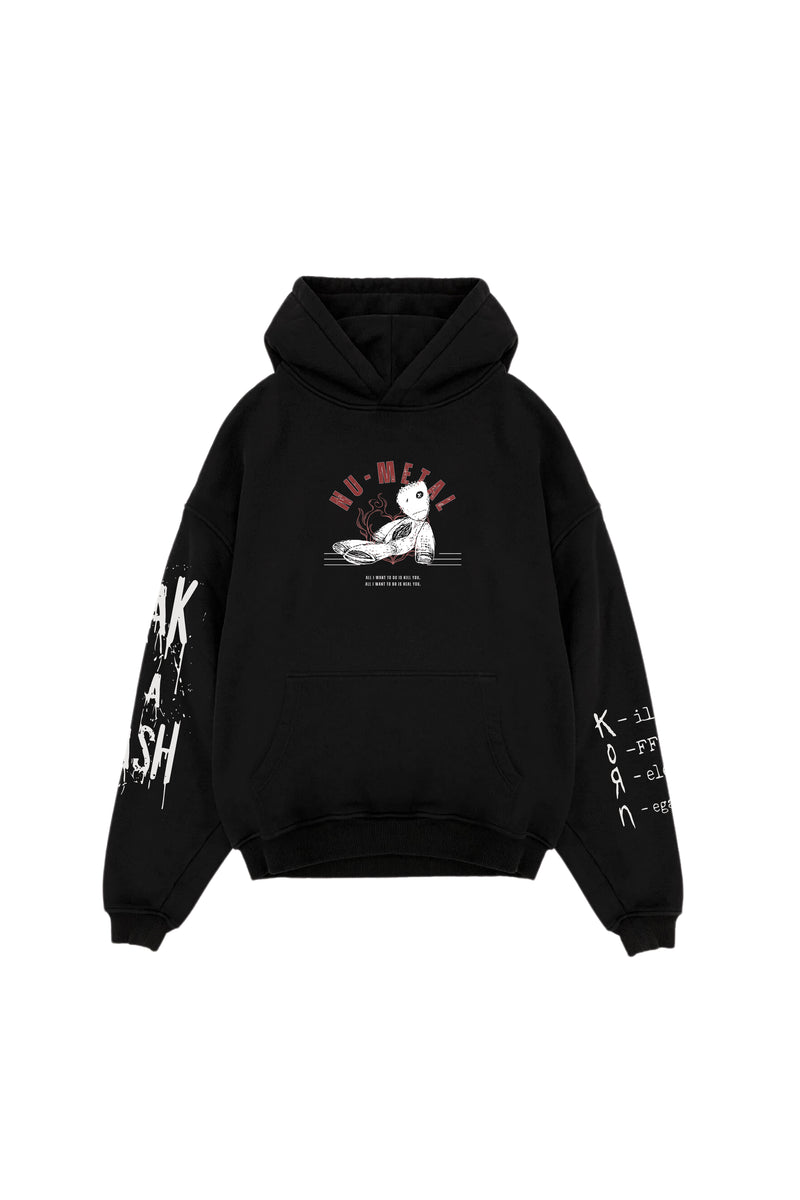 Korn Designed Oversized Hoodie