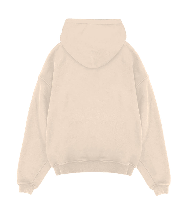 Beige Oversized Hoodie