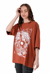 Metal Designed Oversized Tee