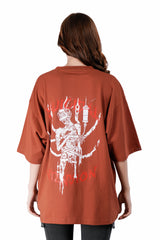 Metal Designed Oversized Tee