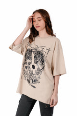 Metal Designed Oversized Tee