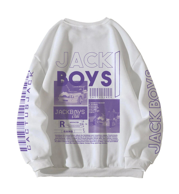 Jack Boys Designed Oversized Sweatshirt