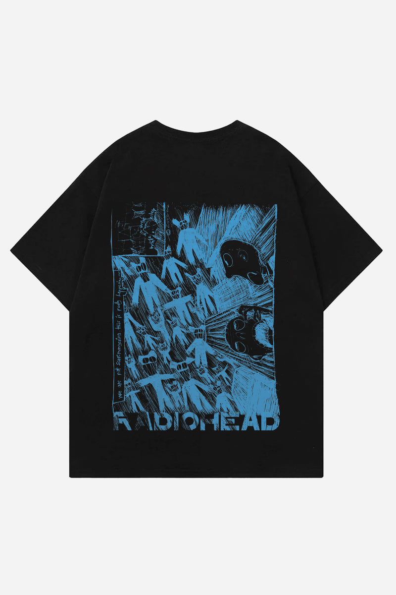 Radio Head Designed Oversized T-shirt