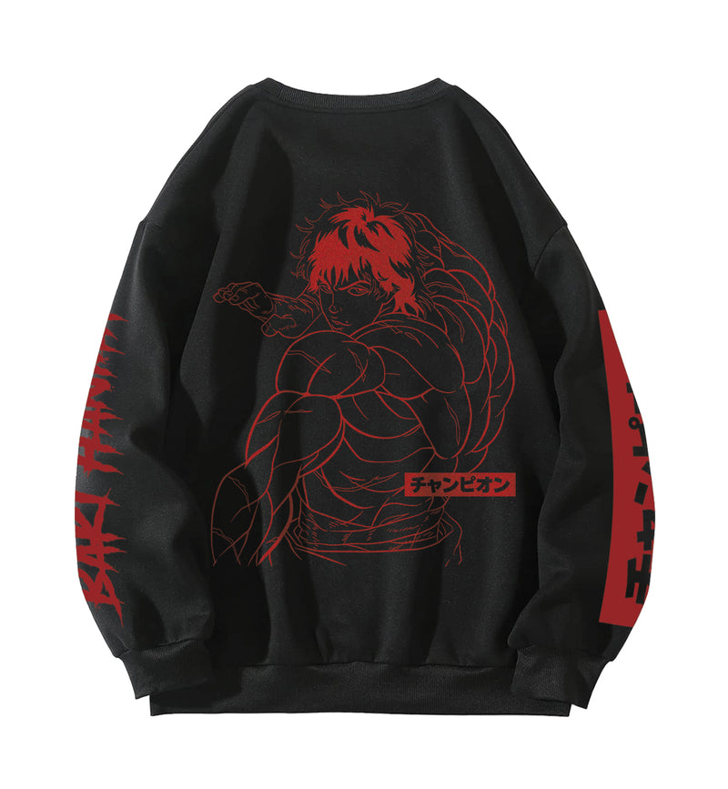 Baki Designed Oversized Sweatshirt