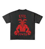 Evil Power Designed Oversized Tee