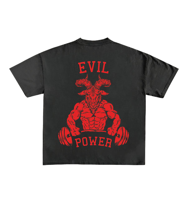 Evil Power Designed Oversized Tee