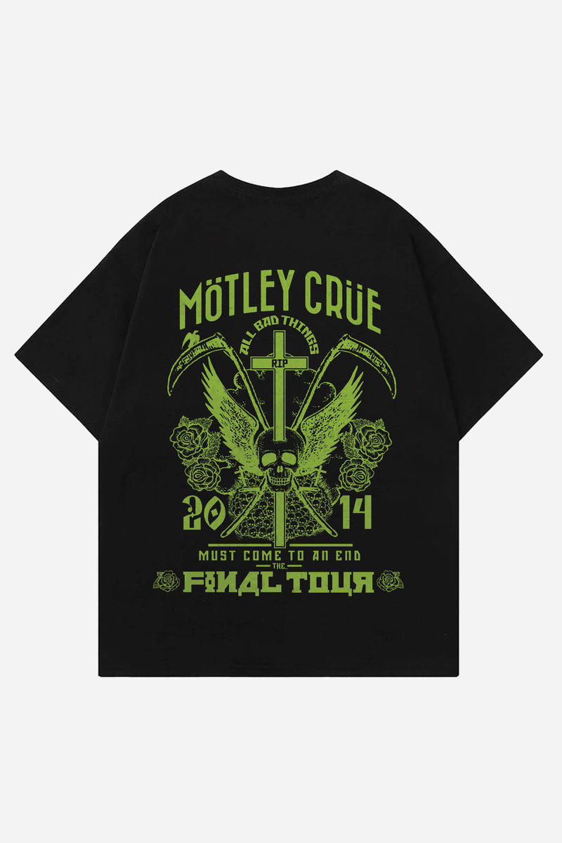 Motley Crue Designed Oversized T-shirt