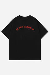 Black Sabbath Designed Oversized Acidwash T-shirt