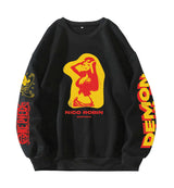 Demon Child Designed Oversized Sweatshirt