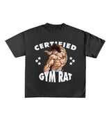 Certified Gym Rat Baki Designed Oversized Tee