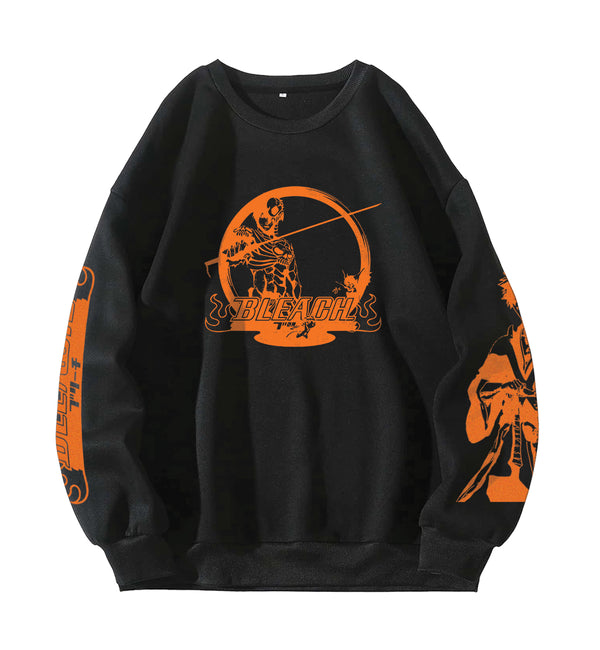 Bleach Designed Oversized Sweatshirt