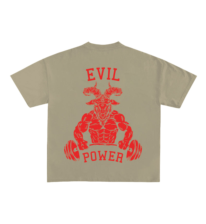 Evil Power Designed Oversized Tee