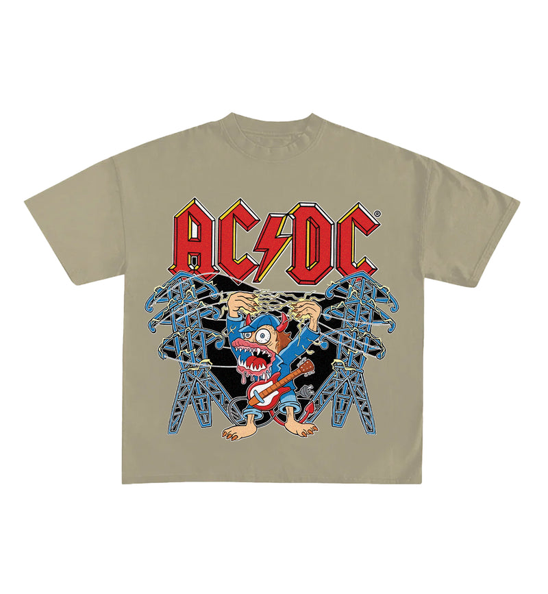 AC/DC Designed Oversized Tee