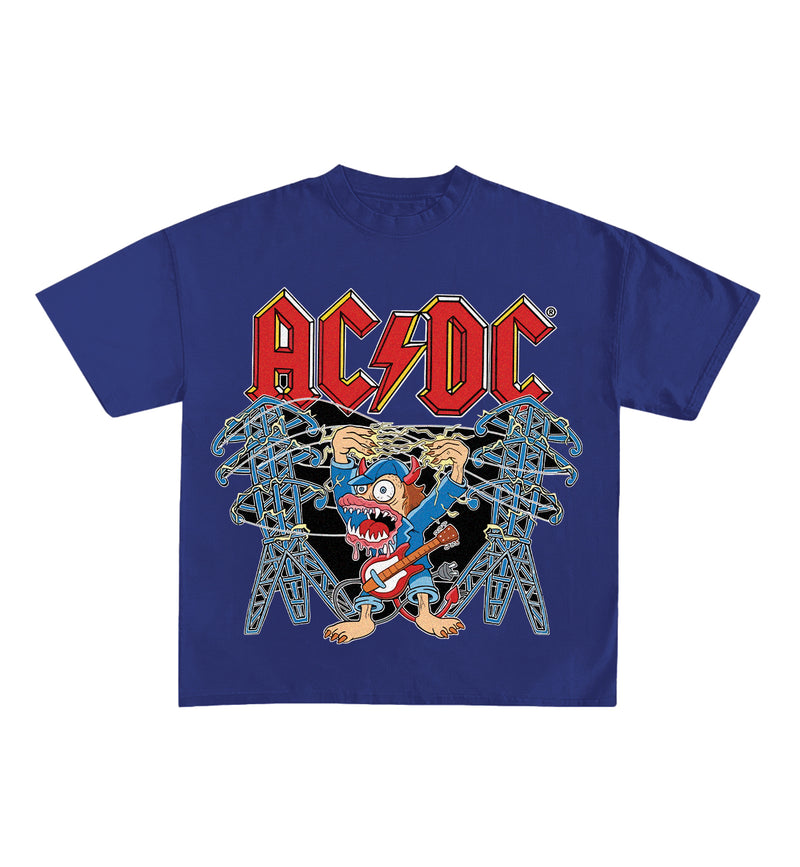 AC/DC Designed Oversized Tee