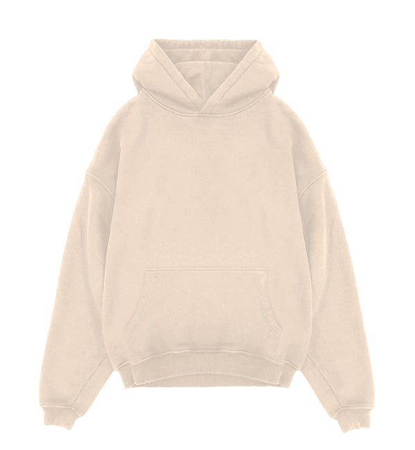 Beige Oversized Hoodie