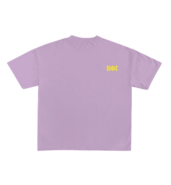 Bindas Lavender Oversized Tee