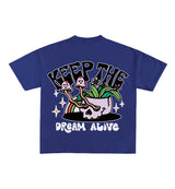 Keep The Dream Alive Designed Oversized Tee