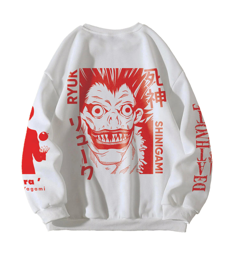 Death Note Designed Oversized Sweatshirt