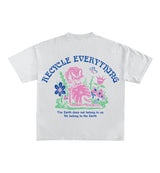 Recycle Everything Designed Oversized Tee