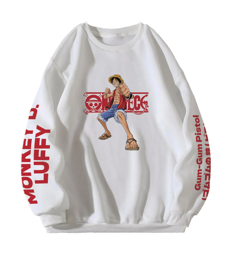 One Piece Designed Oversized Sweatshirt