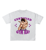 Certified Gym Rat Baki Designed Oversized Tee