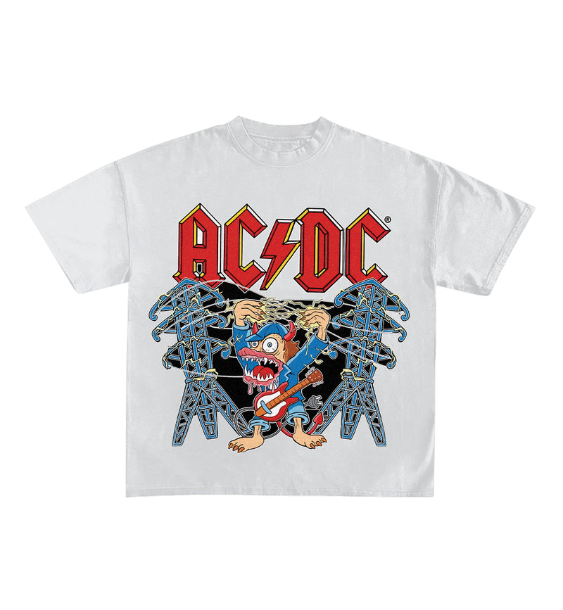 AC/DC Designed Oversized Tee