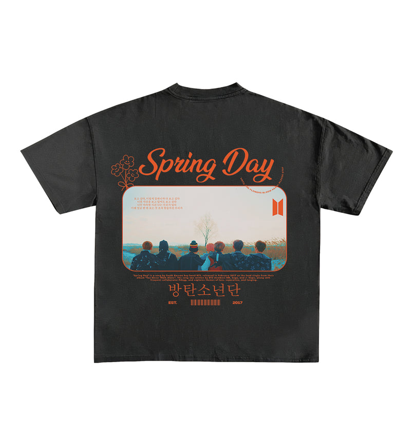 Spring Day BTS Designed Oversized Tee