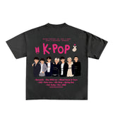 K Pop BTS Designed Oversized Tee