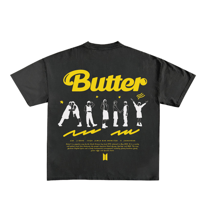 BTS Butter Designed Oversized Tee