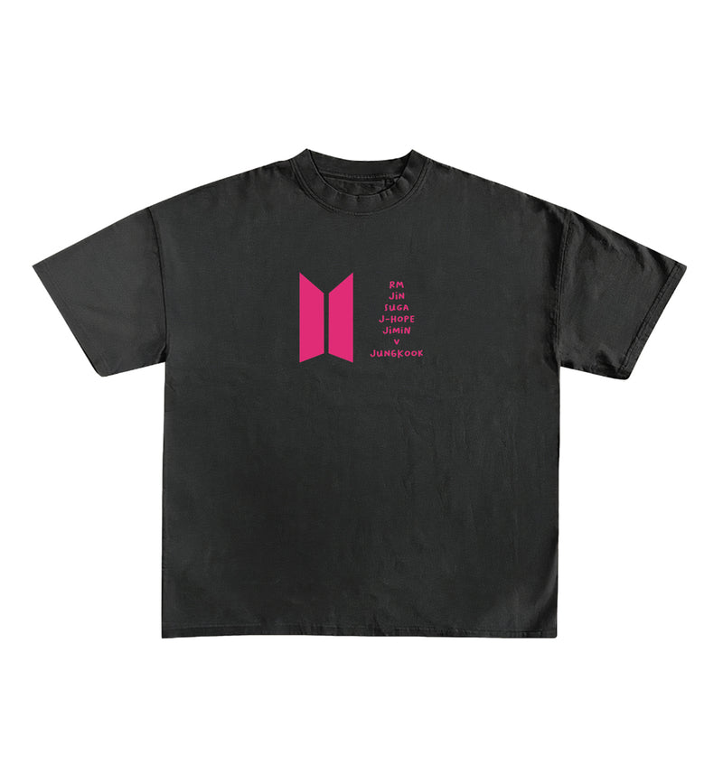 K Pop BTS Designed Oversized Tee