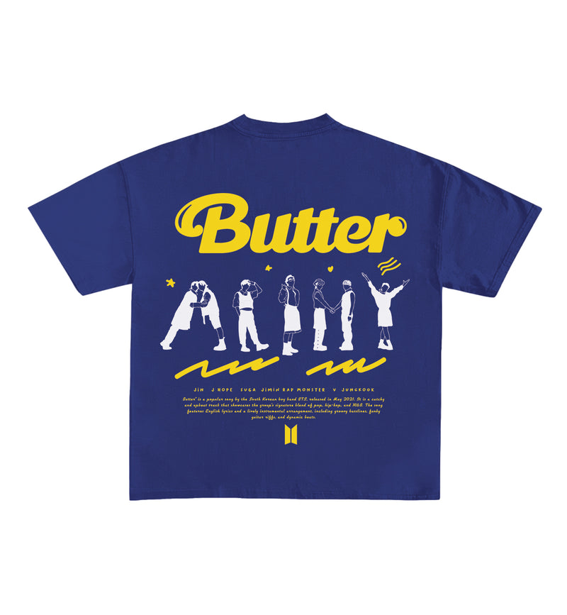 BTS Butter Designed Oversized Tee