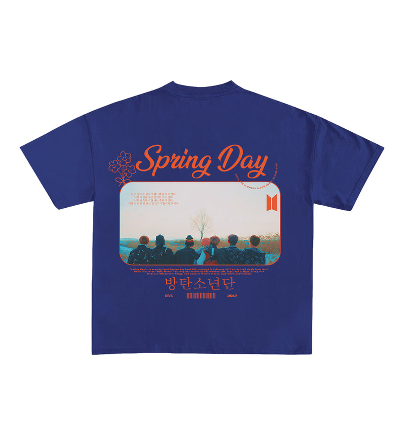 Spring Day BTS Designed Oversized Tee