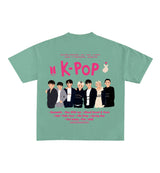 K Pop BTS Designed Oversized Tee