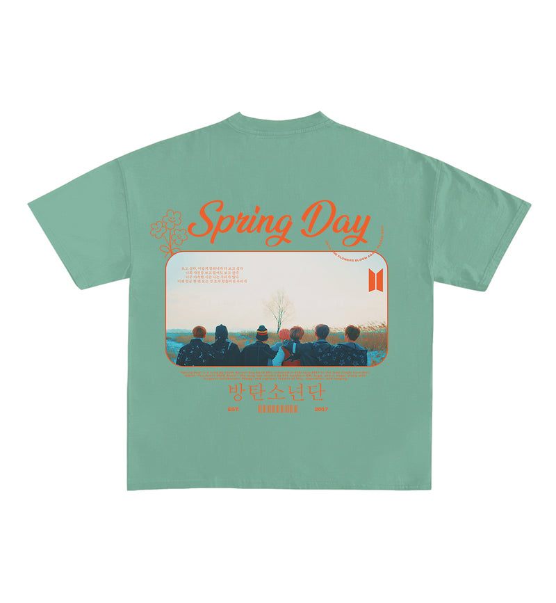 Spring Day BTS Designed Oversized Tee