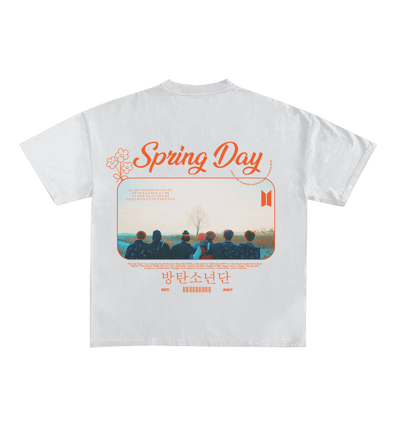 Spring Day BTS Designed Oversized Tee